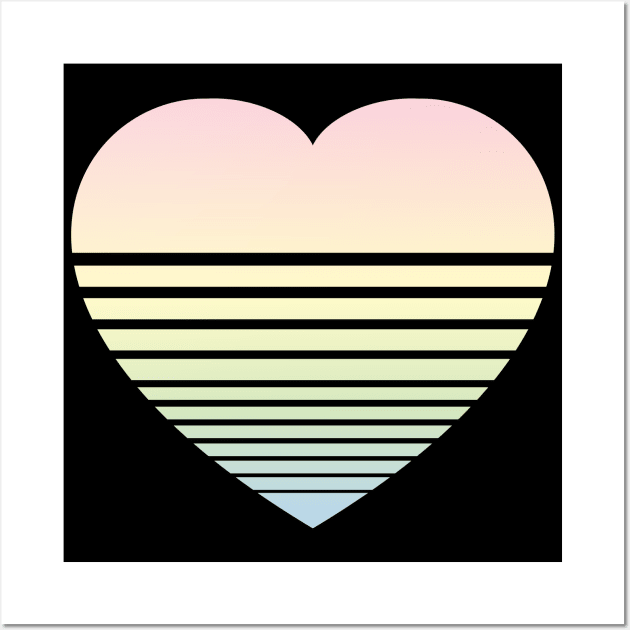 Gradient Heart - Pastels 1 Wall Art by skauff